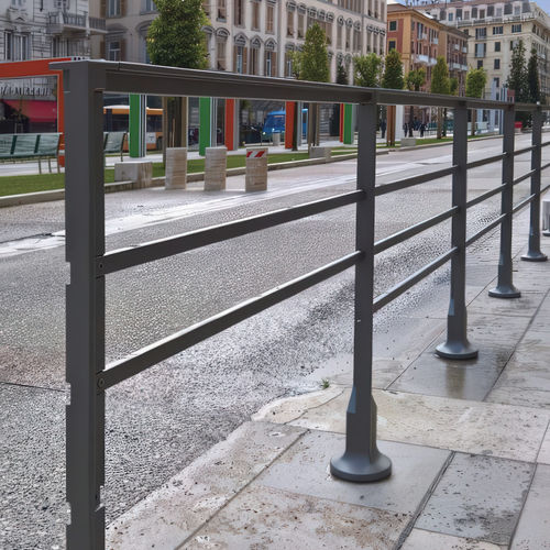 Schutzabsperrung - TRANSEO - METALCO - feststehend / Aluminiumguss / für Straße