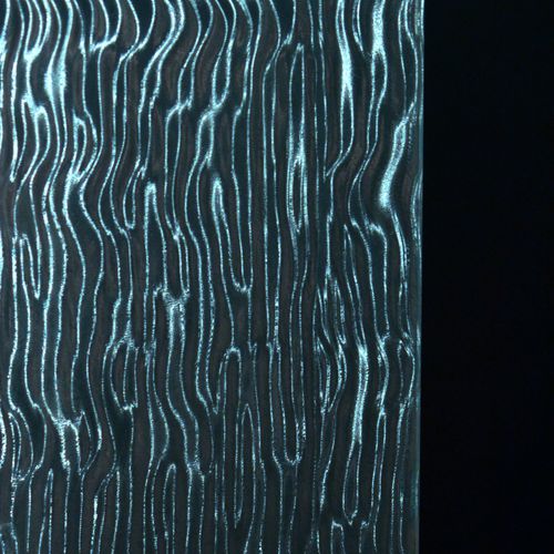Glasscheibe / ESG Glas - METAL RIPPLE HOLOGRAPHIC  - Avant Art Architectural Glass, Inc. - VSG / texturiert / 3D