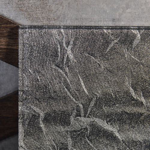 VSG-Glasscheibe - "JEWEL ROCK" STEEL SILK ORGANICA™ - Avant Art Architectural Glass, Inc. - Ornament / für Innenausbau / mit Textileinsatz
