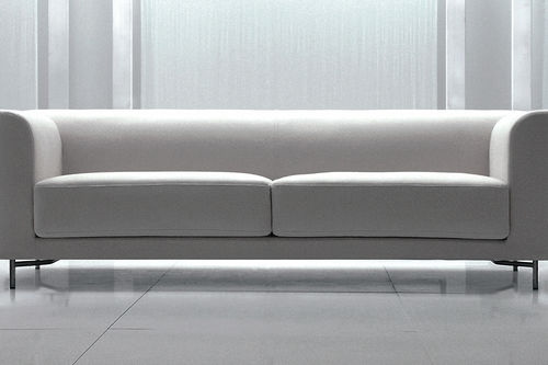 Modernes Sofa - BRERA - ferlea - Baumwolle / weiß / Contract