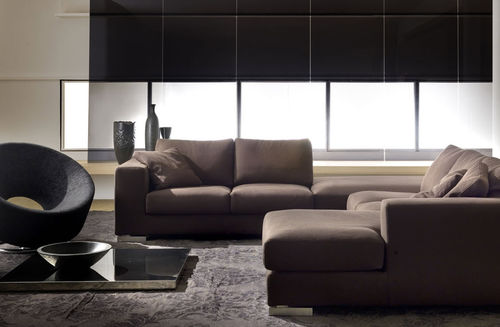 Ecksofa - ESPACE - ferlea - modern / Polyester / braun
