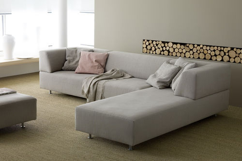 Ecksofa - OPEN - ferlea - modern / Polyester / grau