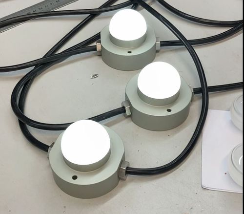 Moderne Wandleuchte - DOT - LumTeam - für Fassaden / anodisiertes Aluminium / rund