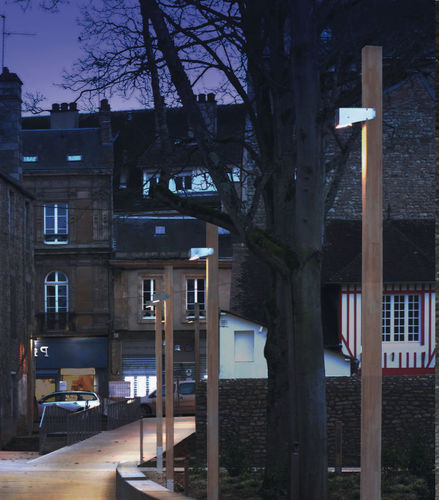 Lichtmast - DARCY - LumTeam - Holz / Aluminium