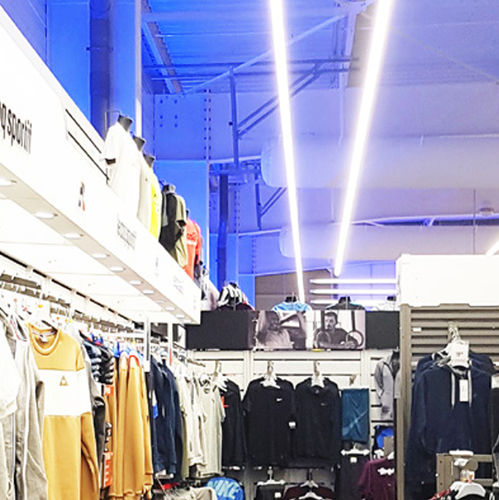 Verankerte Leuchte - GABIN 3500 6/6 - SFEL - LED / rechteckig / IP20