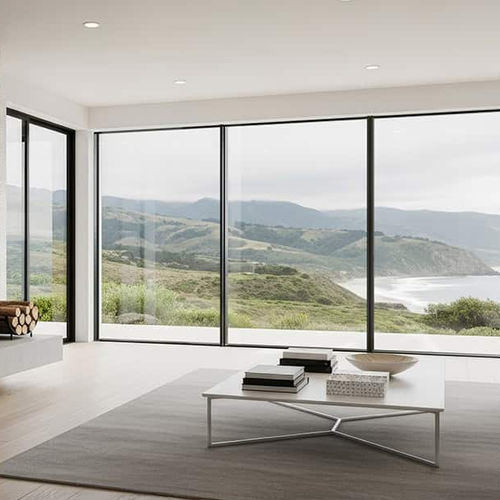 Glasschiebetür - ARTISAN 934 - Capral Aluminium - Schiebe-Stapel / Aluminium / Aluminiumstruktur