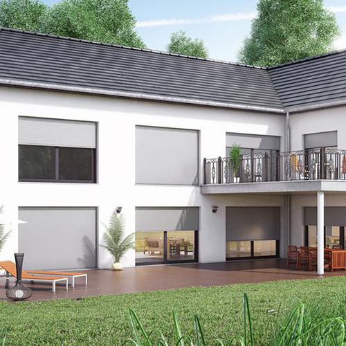 Lamellen-Fensterladen - RENO INTEGRO - GRIESSER - rollend / Aluminium