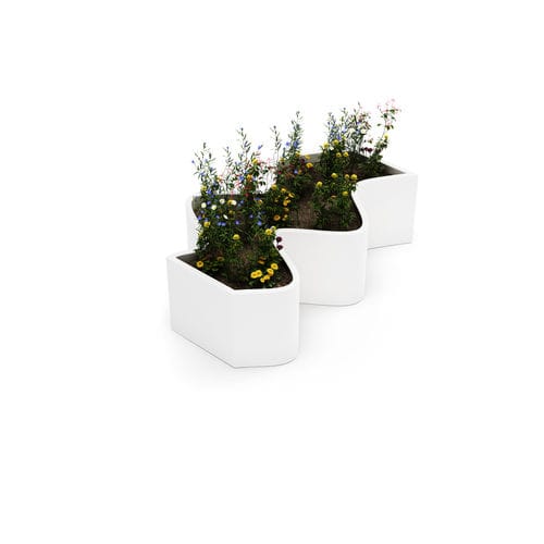 Verbundwerkstoff-Pflanzkübel - CURLY - LAB23 - modern / für öffentliche Bereiche / für Außenbereich