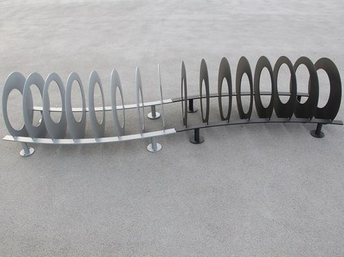 Bodenstehender Fahrradständer - OLA - LAB23 - originelles Design / für öffentliche Bereiche / verzinkter Stahl