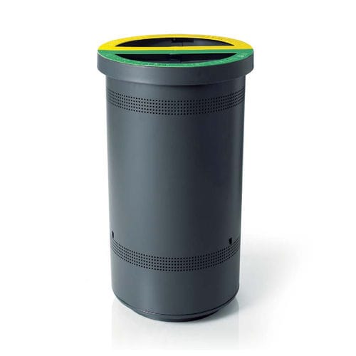 Park-Abfallbehälter - DUO - LAB23 - System / galvanisiertem Stahl / mit integriertem Aschenbecher
