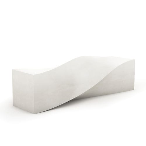 Bank für den öffentlichen Raum / originelles Design - S DECORATION - LAB23 - Verbundwerkstoff / ohne Rückenlehne / ohne Armlehnen