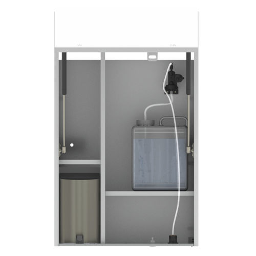 Badezimmer-Schrank / mit Seifenspender - SA - Stern Engineering Ltd. - mit integriertem Handtrockner / All-in-one / mit Handtrockner