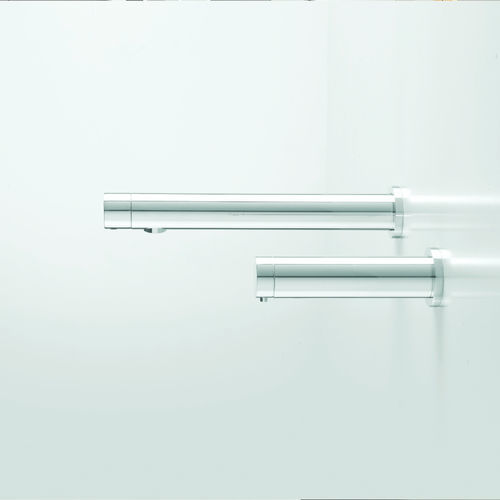 Einhebelmischer mit Seifenspender - D28 DUAL POWER DUO - Stern Engineering Ltd. - für Waschtisch / wandmontiert / elektronisch