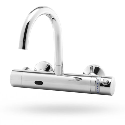 Wasserhahn für Waschtisch - APOLLO MEDICAL F  - Stern Engineering Ltd. - wandmontiert / Infrarot / Metall