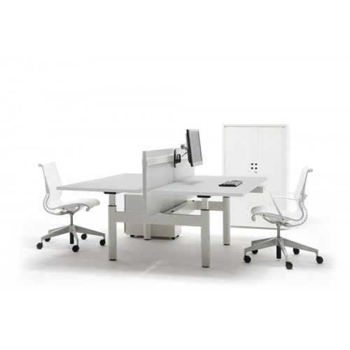 Schreibtisch für Open Space - TM DUAL - Gispen - modern / Holz / Metall
