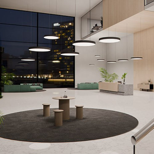 Hängeleuchte - LUNA-P G2 - GLAMOX - LED / rund / quadratisch