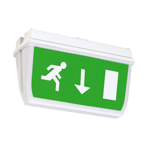 Wandmontierte Notbeleuchtung - PRW  - GLAMOX - rechteckig / LED / Polycarbonat
