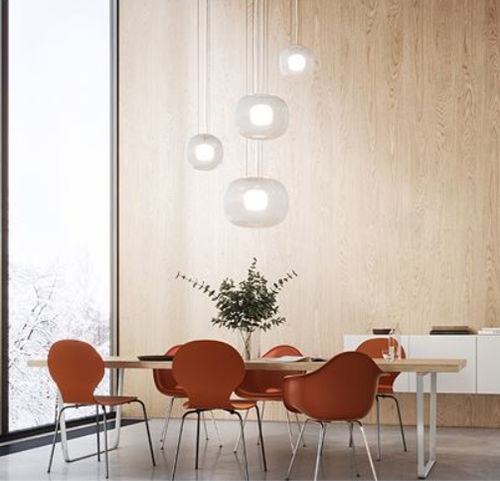 Hängelampe - SNÖ - GLAMOX - Glas / modern / mit Kabel