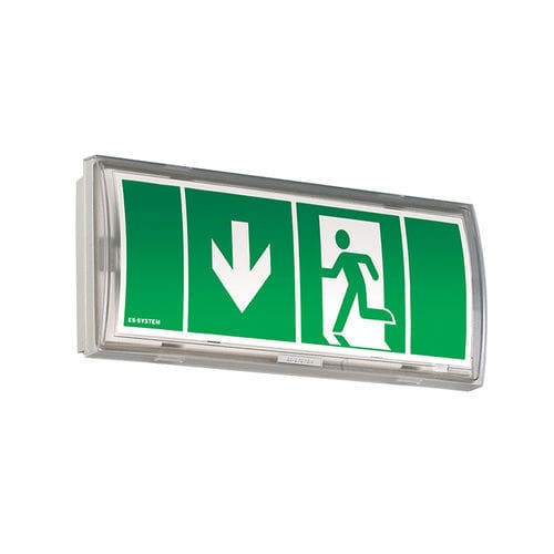 Wandmontierte Notbeleuchtung - MONITOR1-W - GLAMOX - rechteckig / LED / Kunststoff
