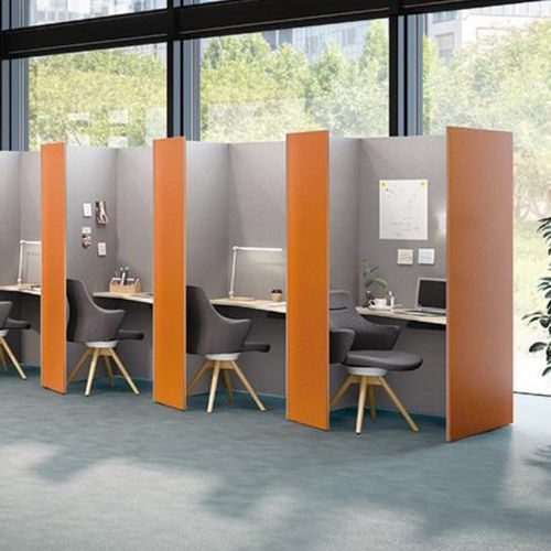 POD-Büro / Akustik - DRAPE - Okamura - für 1 Person / mit Regal / mit integrierter LED-Beleuchtung