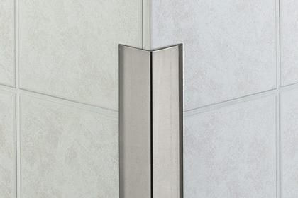Edelstahl-Abschlussprofil - SCHLUTER®-ECK-K - Schluter Systems - für Fliesen / für Außeneckprofil
