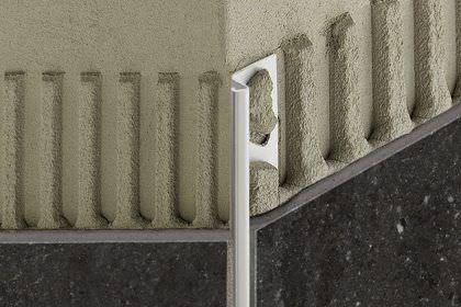 Edelstahl-Abschlussprofil - SCHLUTER®-DECO-DE - Schluter Systems - für Fliesen / für Außeneckprofil