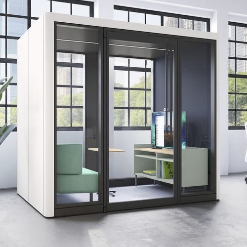 POD-Büro / Akustik - TEK BOOTH - Teknion - ergonomisch / mit integrierter LED-Beleuchtung / mit integrierter Steckdose