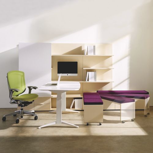 Wandmontiertes Regal - JOURNAL - Teknion - modern / Holz / für Büro