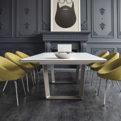 Moderner Besprechungstisch - C+D - Teknion - Holz / Laminat / Gestell aus Metall