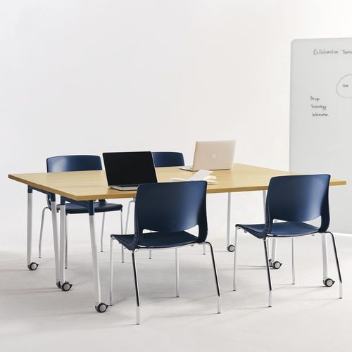 Moderner Unterrichtstisch - THESIS  - Teknion - Laminat / Holz / Glas