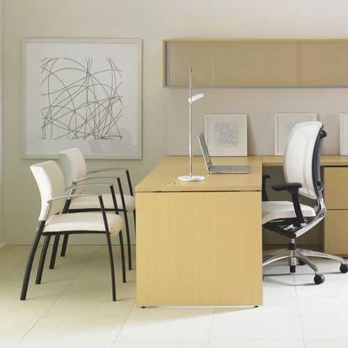 Moderner Besucherstuhl - SITARA - Teknion - für den Innenraum / Ebenholz / Kunststoff