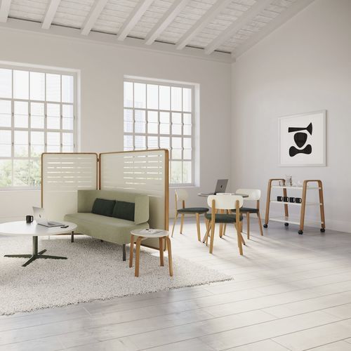 Moderner Stuhl - Zones SIDE - Teknion - für den Innenraum / Kunststoff / Gestell aus Holz