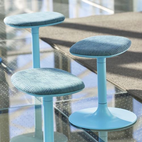 Moderner Stehtisch - SPROUT - Teknion - Laminat / Gestell aus Laminat / rund