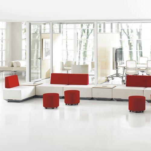 Modulare Polsterbank - TEKNION DNA - Teknion - modern / Stoff / für Gewerbegebrauch