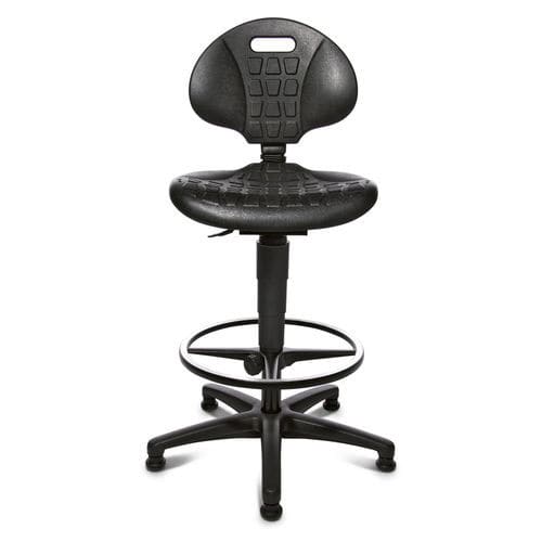 Moderner Hocker - TEC 20  - Topstar - Leder / Gestell aus Metall / mit Mittelfuß