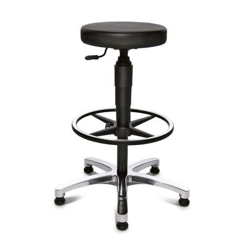 Moderner Hocker - TEC 70 - Topstar - Leder / Gestell aus Metall / mit Rollen