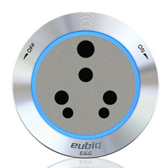 Aufputz-Steckdose - IN3 PREMIUM - Eubiq - Polycarbonat / modern / mit LED-Anzeige