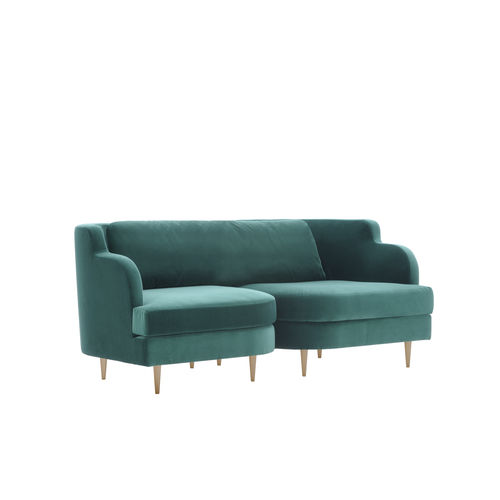 Klassisches Sofa - DÉLICE 01041 - Montbel - Stoff / Leder / mit Armlehnen