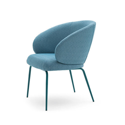 Moderner Stuhl - LILY 04565 - Montbel - für den Innenraum / Stoff / Leder