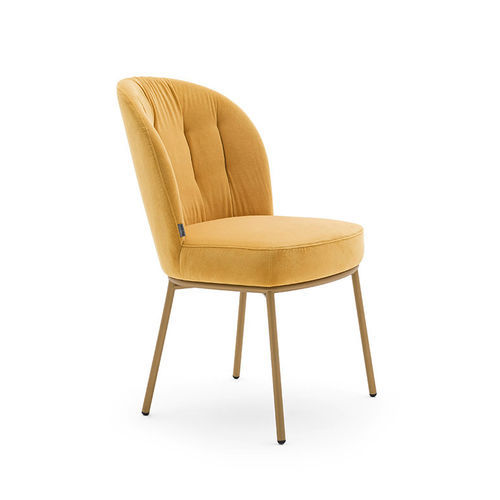 Moderner Stuhl - ROSE 03917 L - Montbel - für den Innenraum / Stoff / Leder