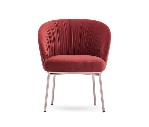 Moderner Sessel - ROSE 03960 - Montbel - Stoff / Leder / Metall