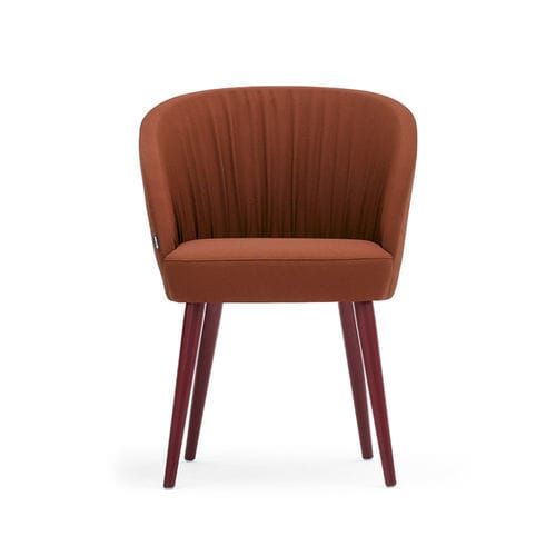 Moderner Stuhl - ROSE 03030 - Montbel - für den Innenraum / Stoff / Gestell aus Massivholz