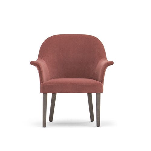 Moderner Besuchersessel - GRACE 03431 - Montbel - Stoff / Leder / Massivholz