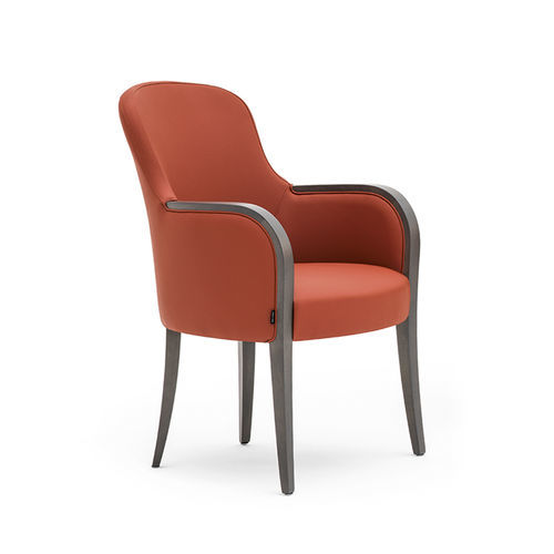 Moderner Sessel - EUFORIA 00132 - Montbel - Stoff / Leder / Massivholz