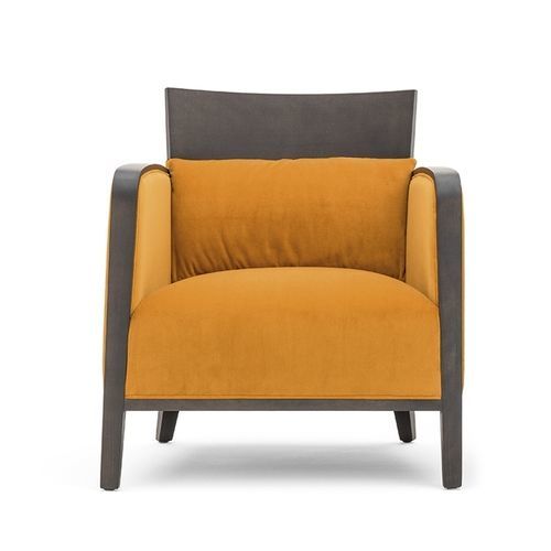 Moderner Besuchersessel - LOGICA 00942 - Montbel - Stoff / Leder / Massivholz