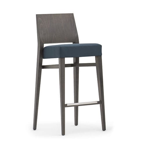 Moderner Barstuhl - TIMBERLY 01781 - Montbel - für den Innenraum / Stoff / Leder