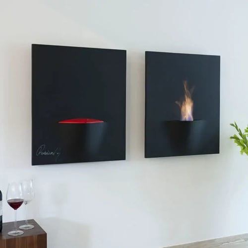 Bioethanol-Kamin - Gaya - Safretti - wandmontiert / für Wandmontage / ohne Abzug