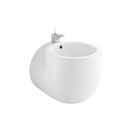 Wand-Waschbecken - WCA  - Sanindusa - Keramik / rund / 1-Loch