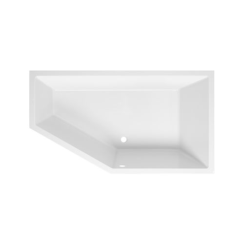 Badewanne für Eckeinbau - DELTA  - Sanindusa - für Wohnungen / Acryl / modern