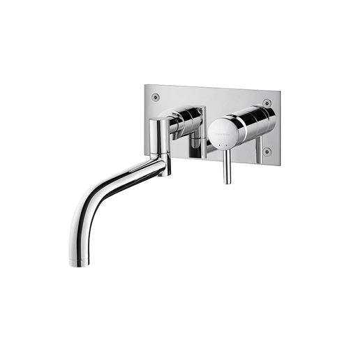 Wandmontierter Einhebelmischer - TUBE  - Sanindusa - Einbau / Messing / für Küche